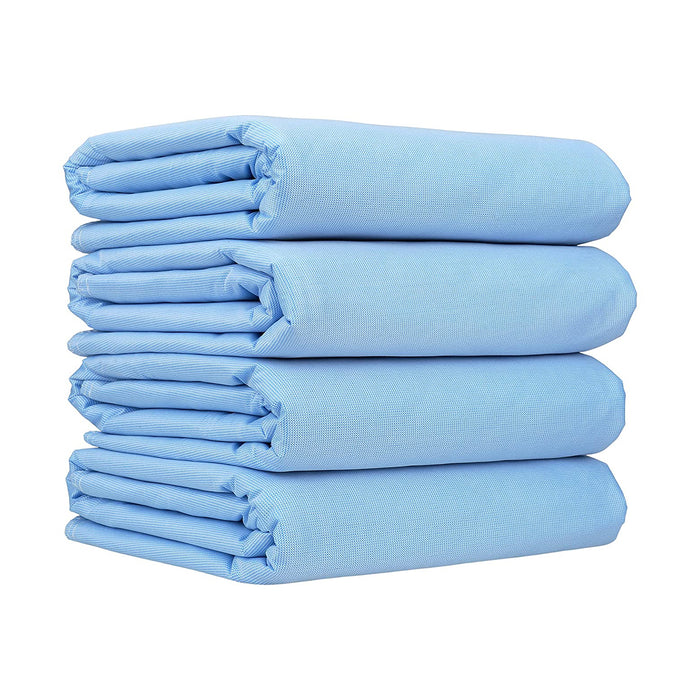4 Pack, Bed Pad Standard Reusable Underpad Washable 34x36 Blue