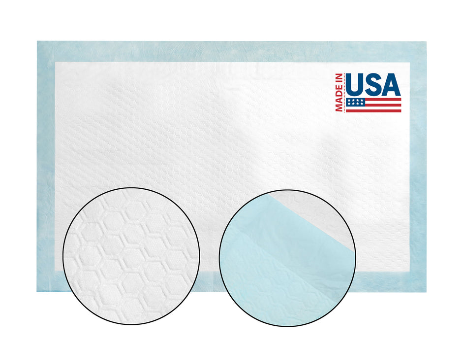 Wave Best Economy 23" x 36" Pet Training Pads | Puppy Training Pee Pads - Disposable Underpads, Made in the USA