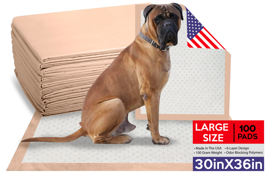 Wave LARGE Dog Potty Pads Puppy Training Pet Pads 30x36 Ultra HEAVY Absorbency Dog Puppy Training Wee Wee Pee Pads Piddle Pet Training Pads 100